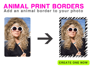 Animal Print Borders Photo Effect