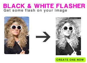 Black and White Flasher Photo Effect