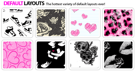 Default MySpace Layouts