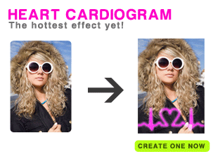 Heart Cardiogram Photo Effect